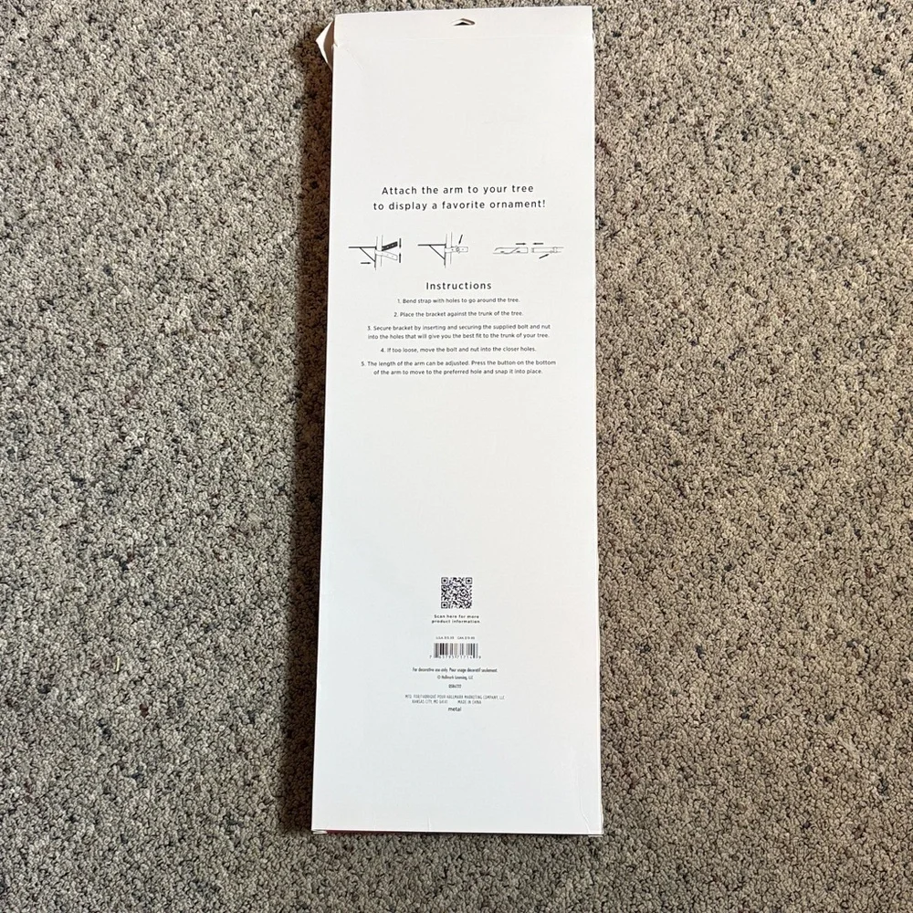 Hallmark Keepsake Ornament Display Arm - Green Leaf Design NIB